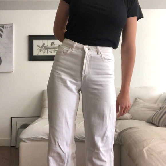 White Wide Leg Denim - Picture 4 of 4